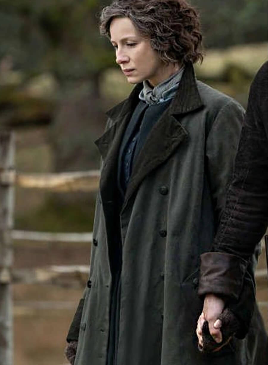 Outlander S07 Claire Fraser Green Coat