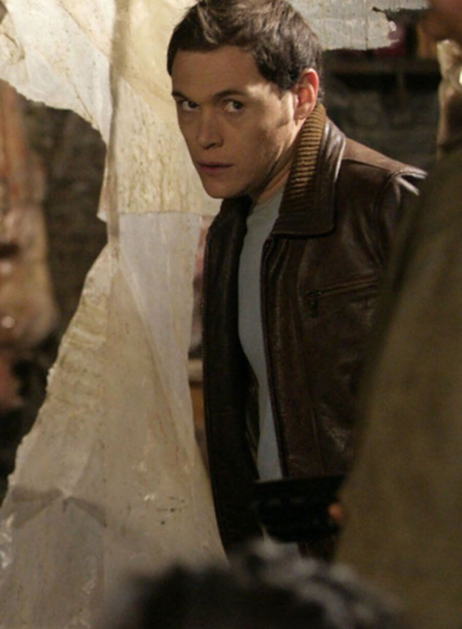 Owen Harper Torchwood Brown Bomber Leather Jacket