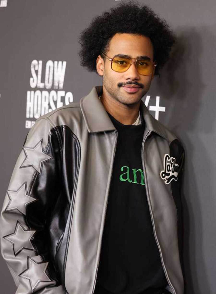 Pablo Grant Slow Horses S02 Premiere Night Leather Jacket