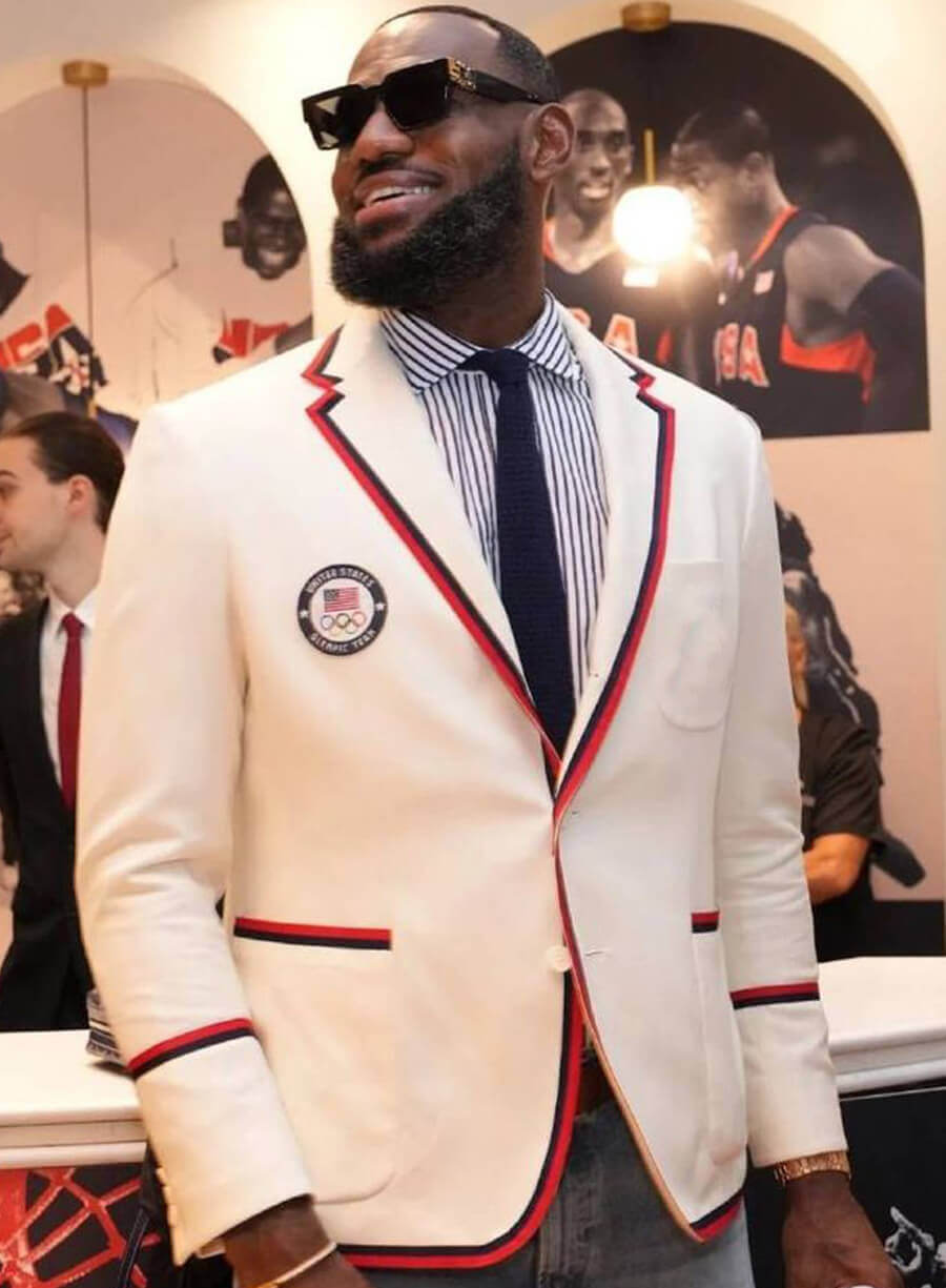 Paris Olympics 2024 LeBron James Blazer