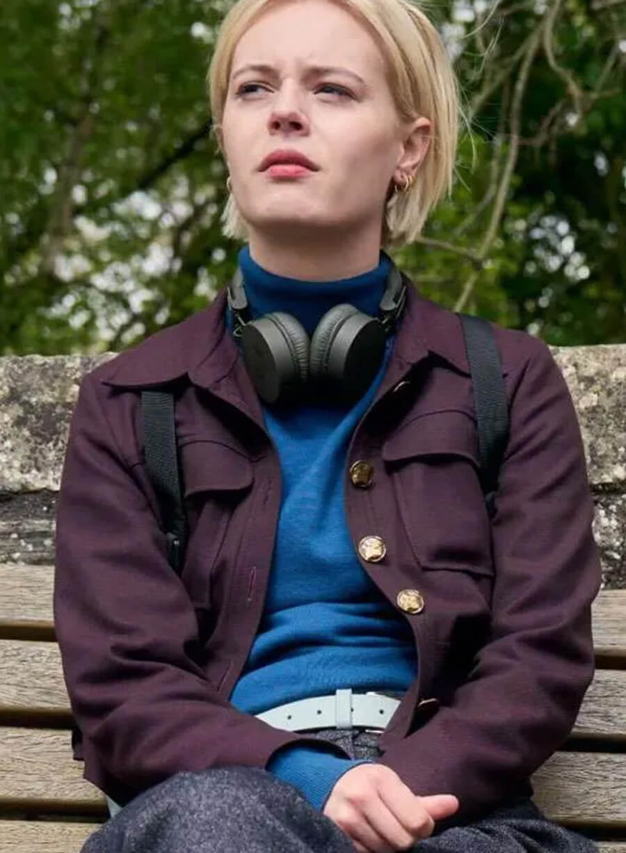 Patience Ella Maisy Purvis Burgundy Jacket