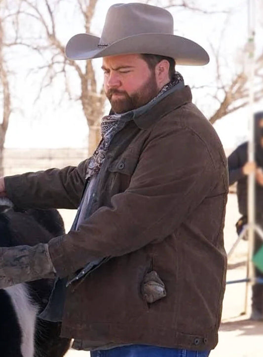 Paul Walter Hauser Americana Brown Suede Jacket