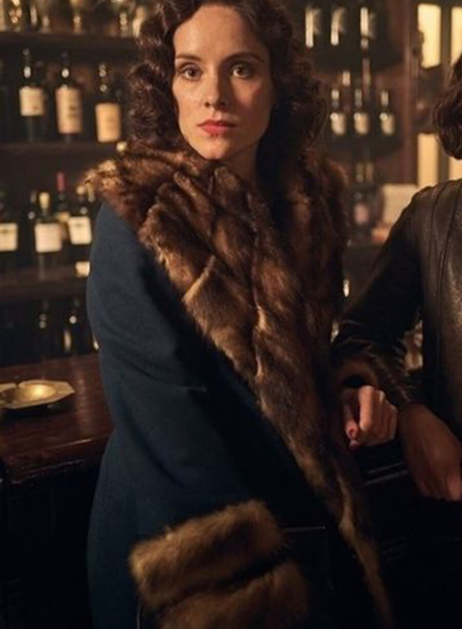 Peaky Blinders Ada Shelby Blue Long Coat