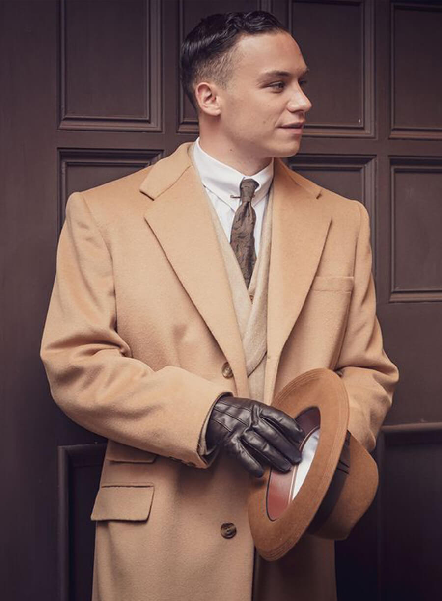Peaky Blinders Michael Gray Brown Trench Coat