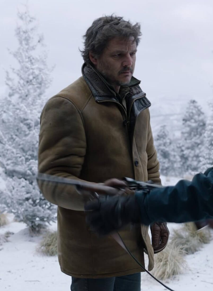 Pedro Pascal The Last of Us Brown Leather Jacket