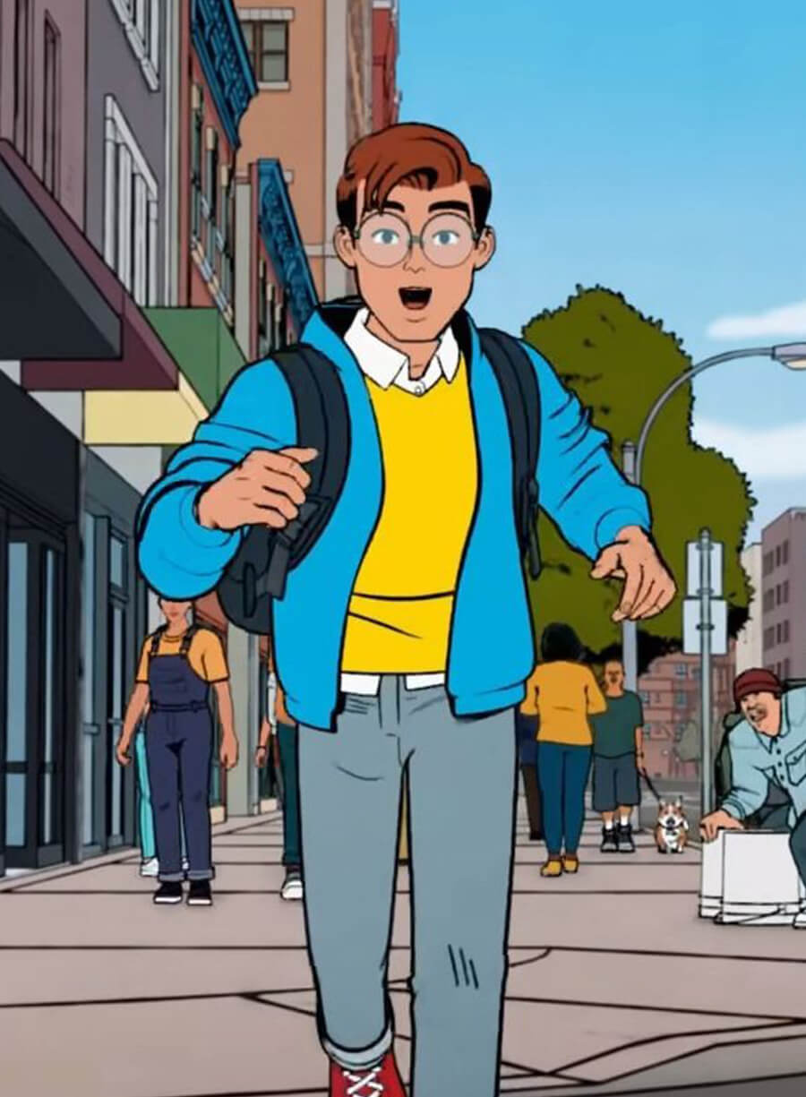 Peter Parker Your Friendly Neighborhood Spider-Man Blue Jacket