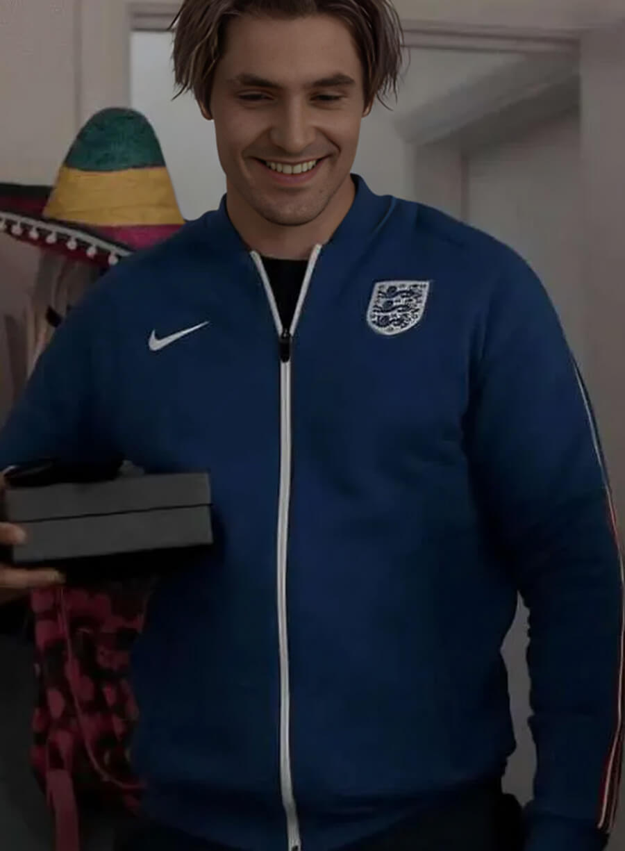 Phil Dunster Ted Lasso S03 Blue Bomber Jacket