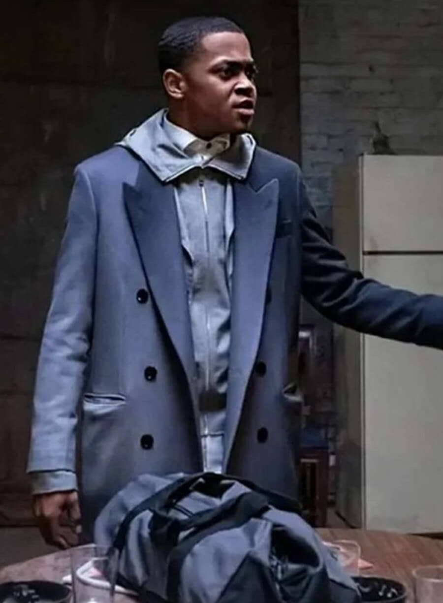 Power Book II Ghost Tariq St. Patrick Grey Trench Coat