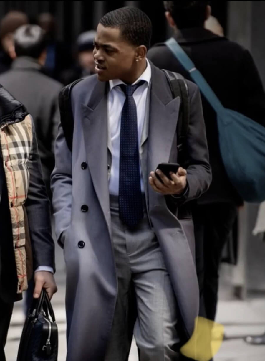 Power Book II Ghost Tariq St. Patrick Grey Trench Coat