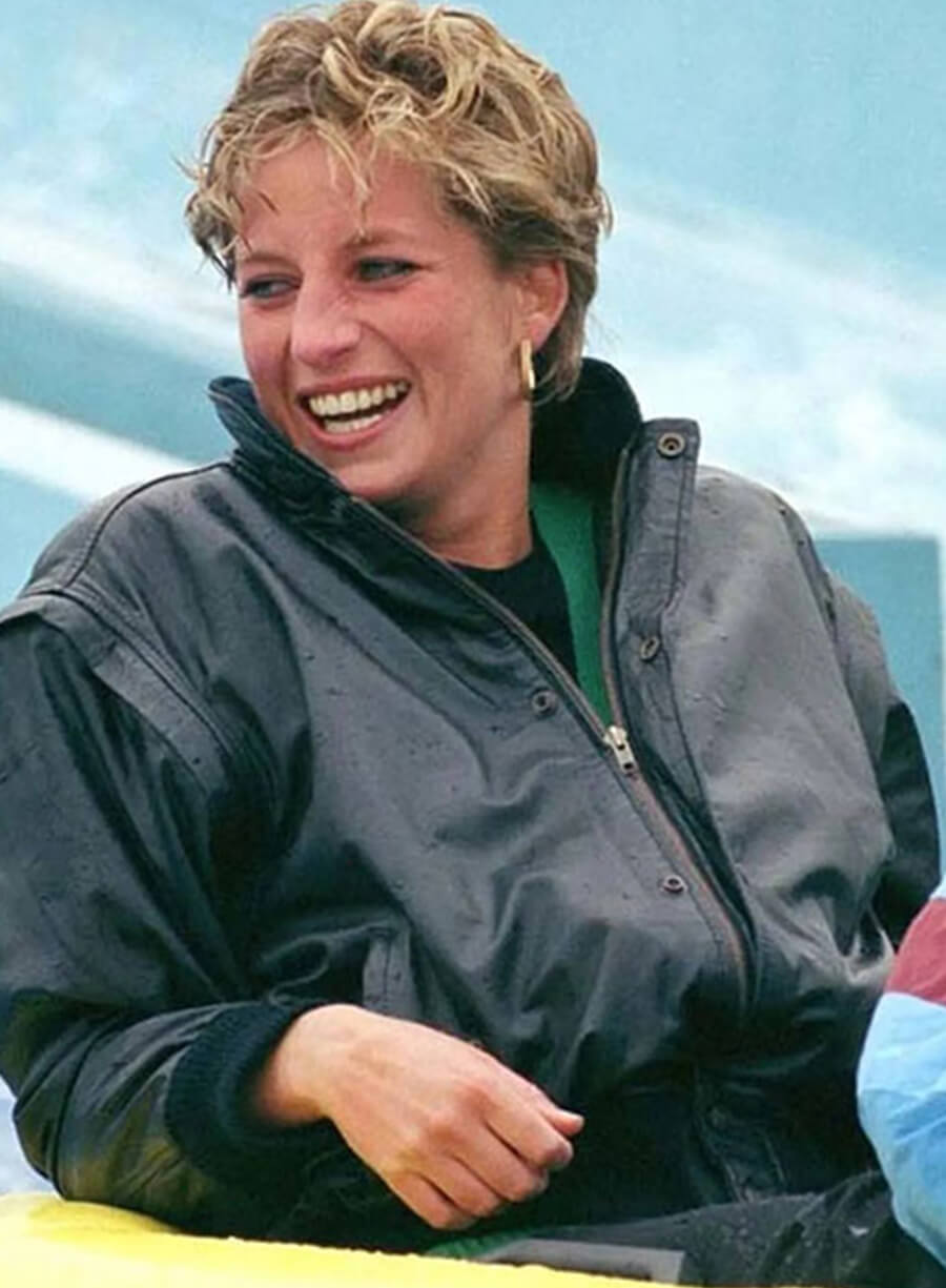 Princess Diana Black Leather Jacket