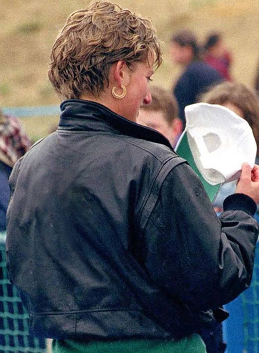 Princess Diana Black Leather Jacket