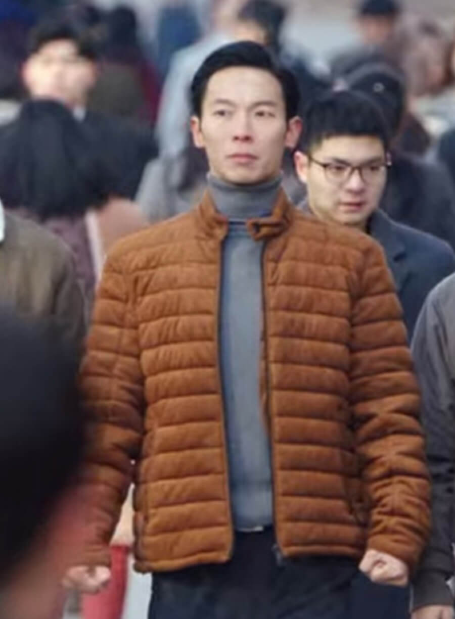 Pyo Chi-soo Crash Landing on You Brown Puffer Jacket