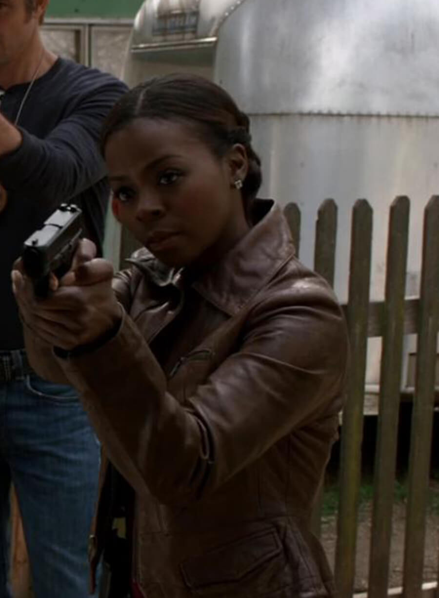 Rachel Brooks Justified Brown Leather Jacket