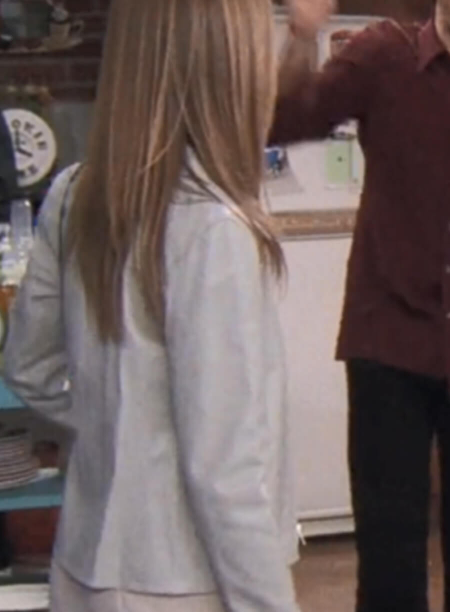 Rachel Green Friends Silver Leather Jacket
