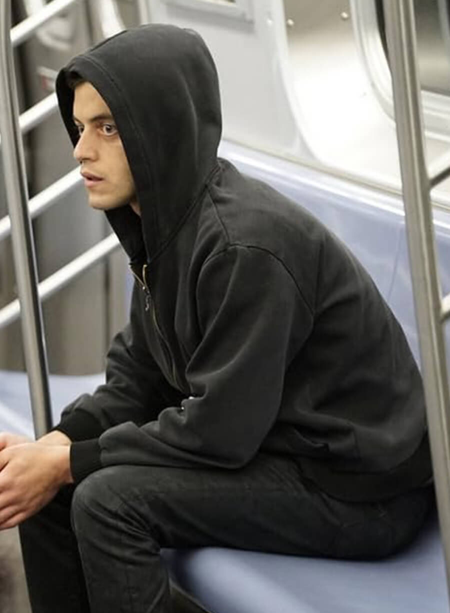 Rami Malek Mr. Robot Black Hoodie
