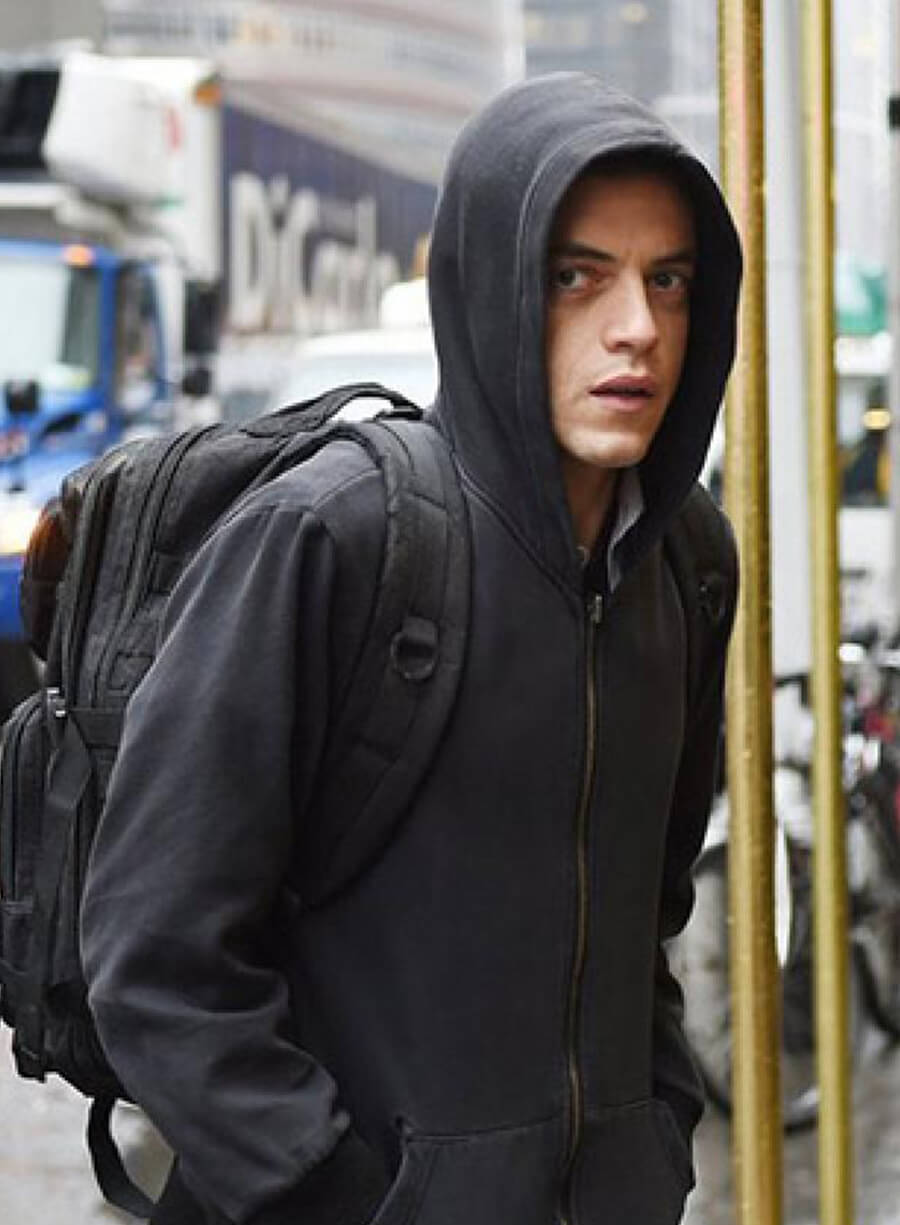 Rami Malek Mr. Robot Black Hoodie