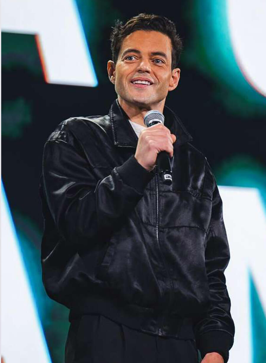 Rami Malek The Amateur 2025 Black Jacket