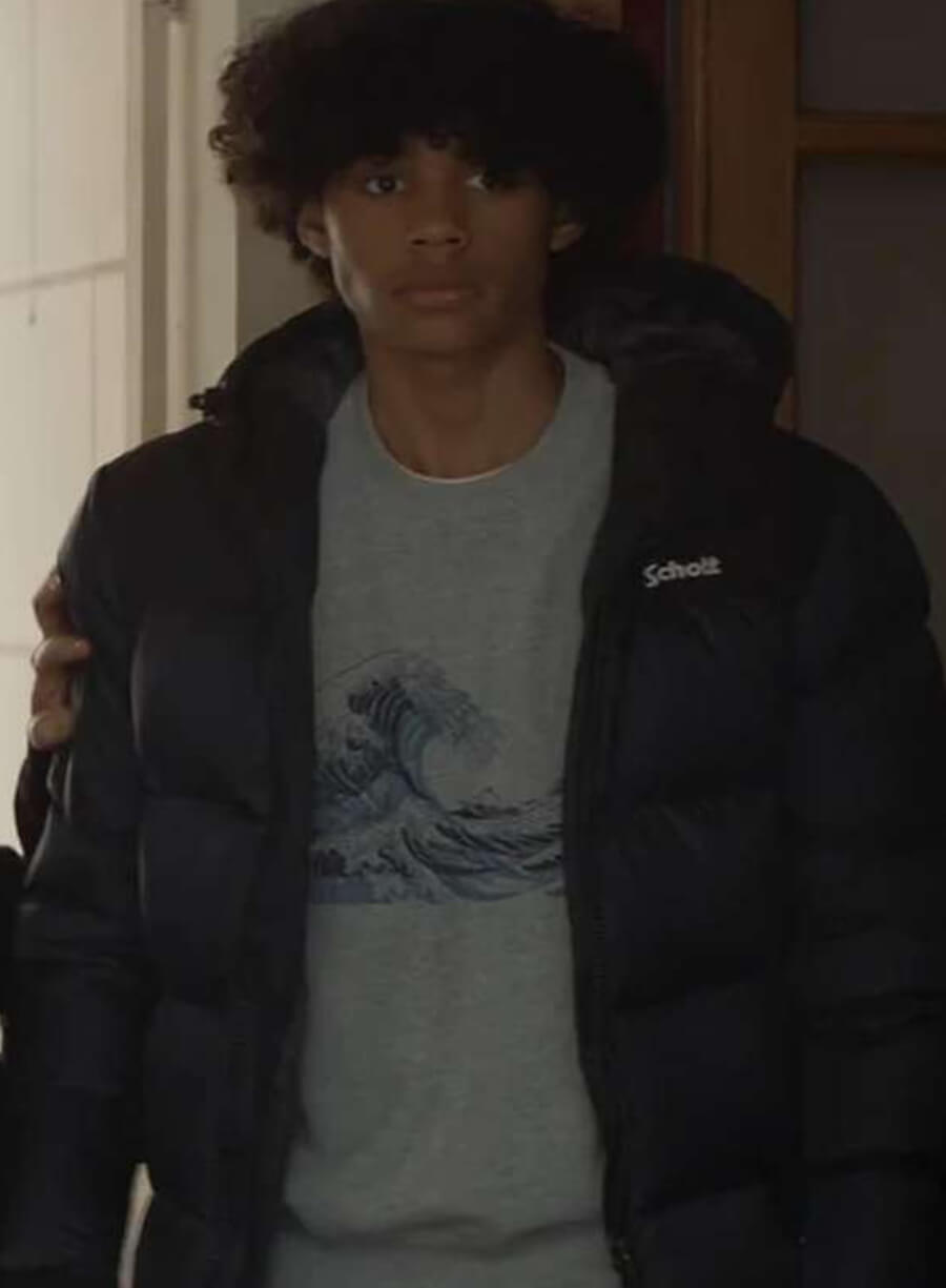 Raoul Lupin Black Puffer Jacket