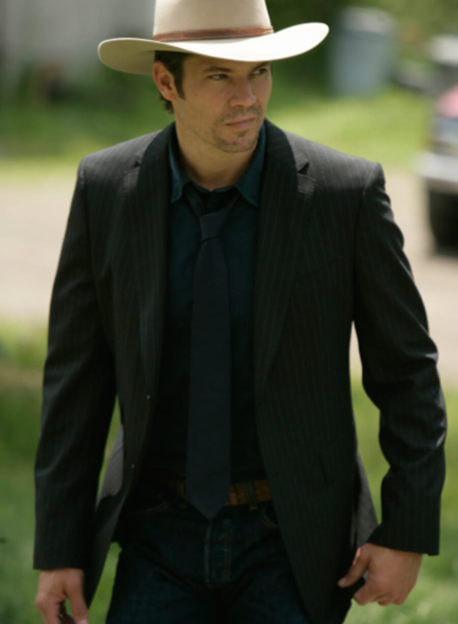 Raylan Givens Justified Striped Blazer
