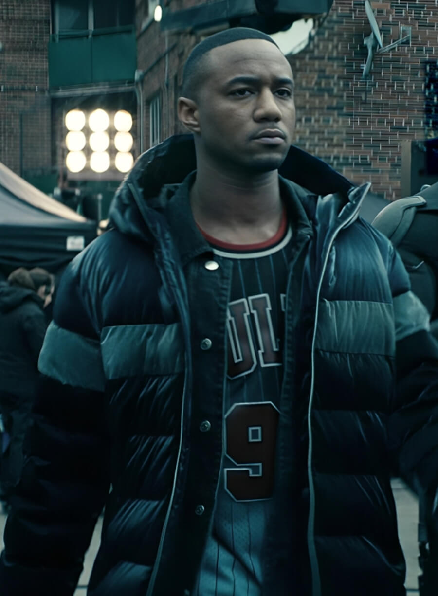 Reggie Franklin The Boys S04 Blue Puffer Jacket