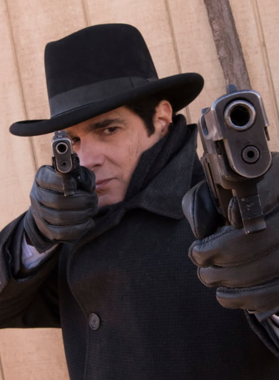 Reverend Emilio Sheehan Midnight Texas Black Coat