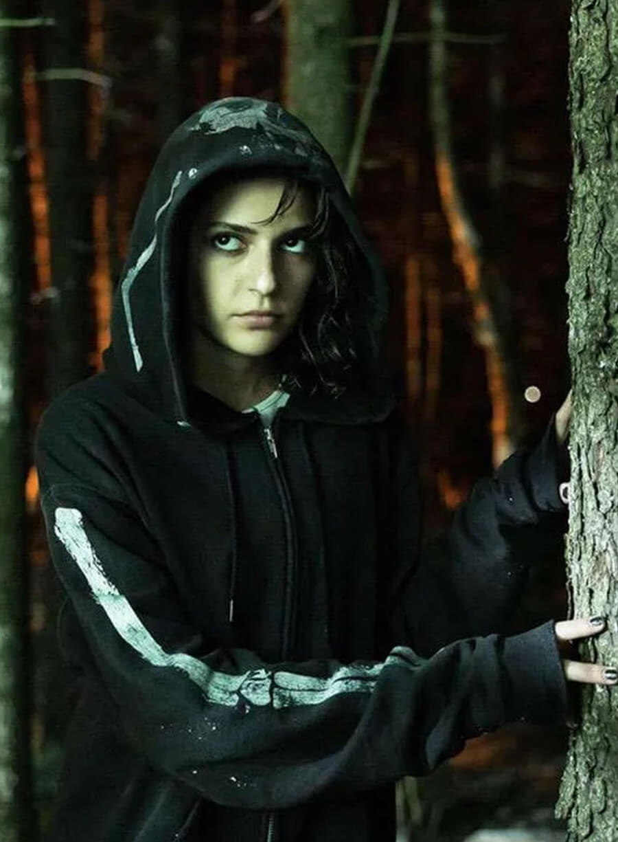Revival 2025 Romy Weltman Black Angel Hoodie – LeatherJacketMerchant