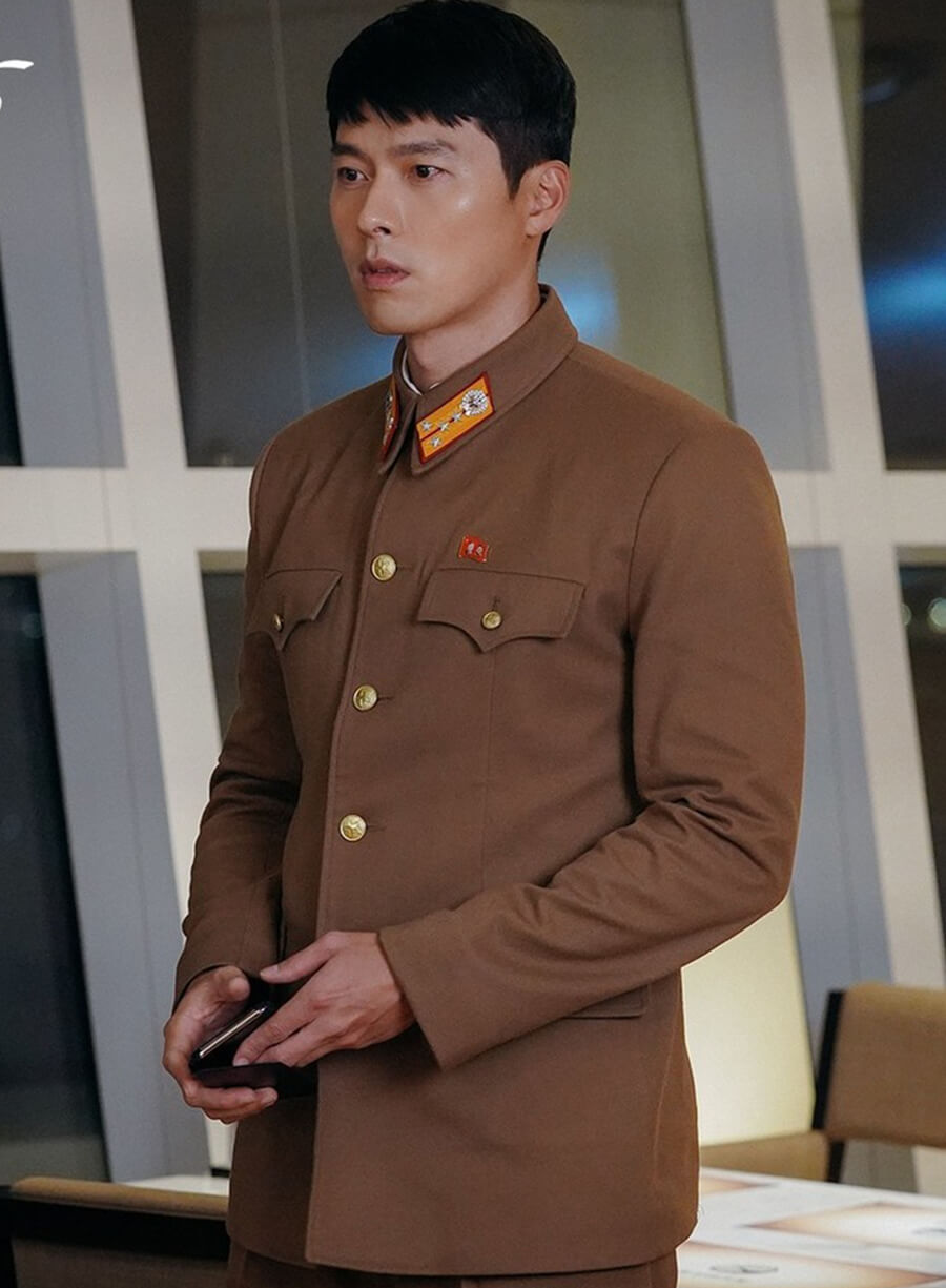 Ri Jeong-hyeok Crash Landing on You Brown Jacket