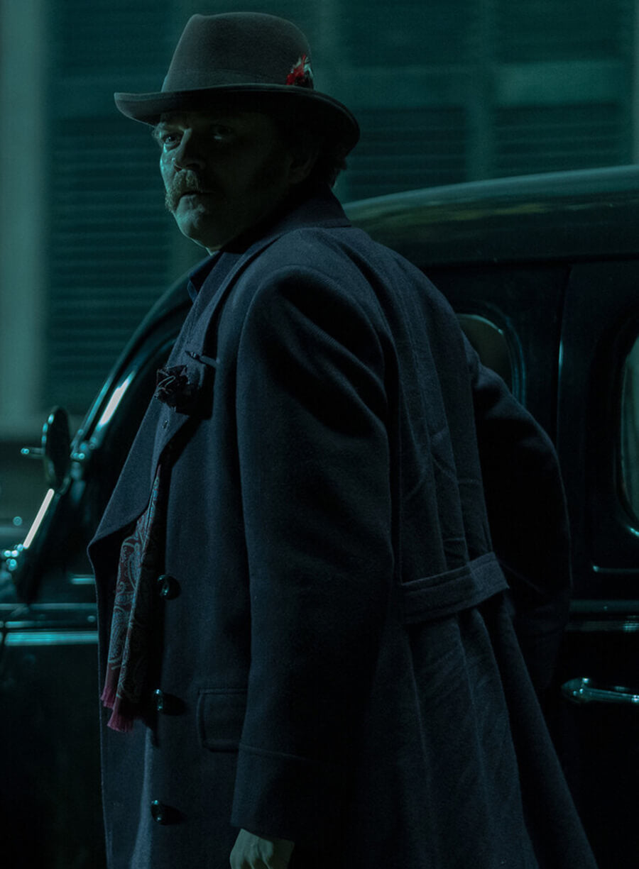 Richard Straker Salem’s Lot Black Wool Coat