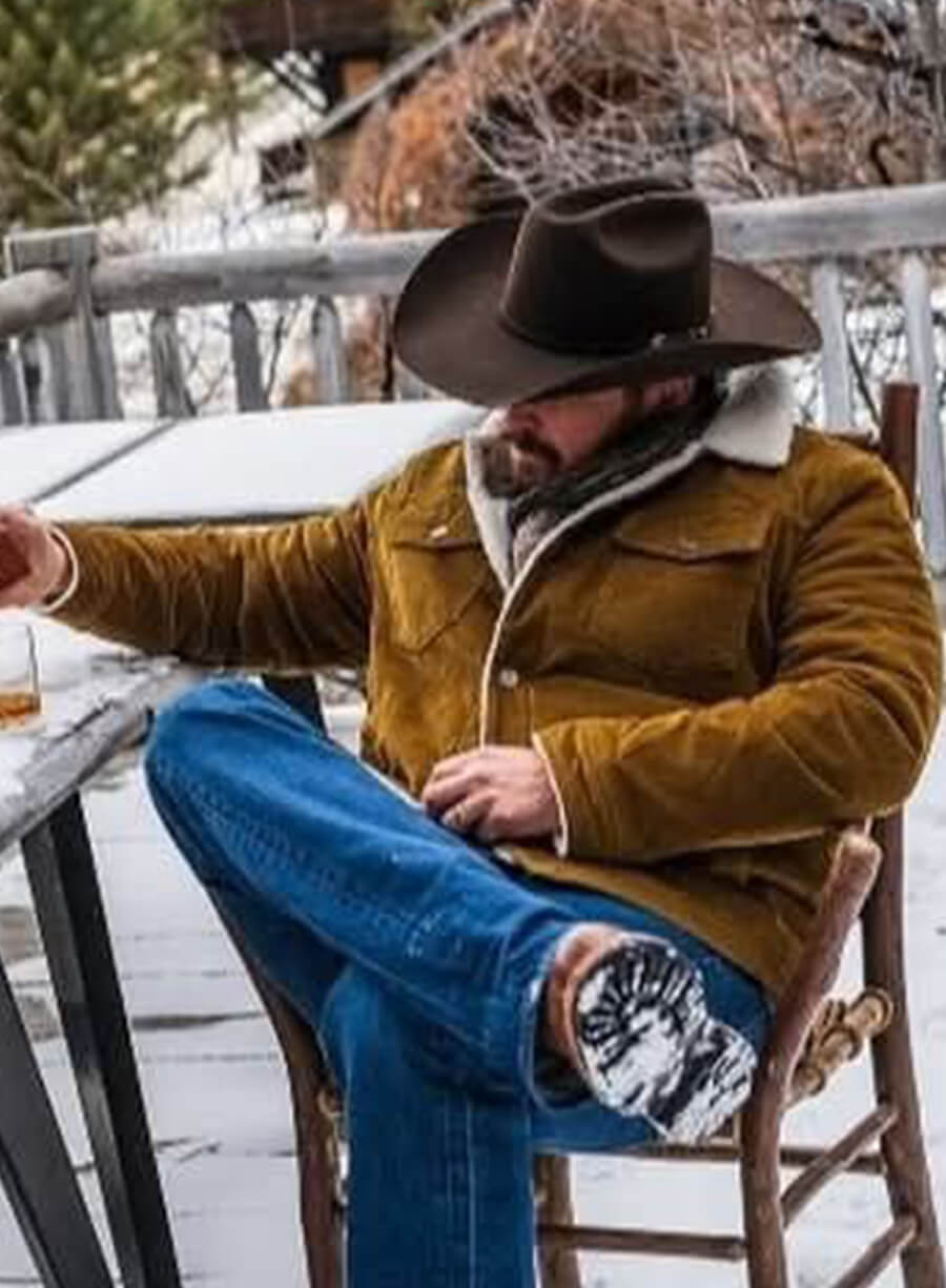 Rip Wheeler Yellowstone Brown Suede Jacket