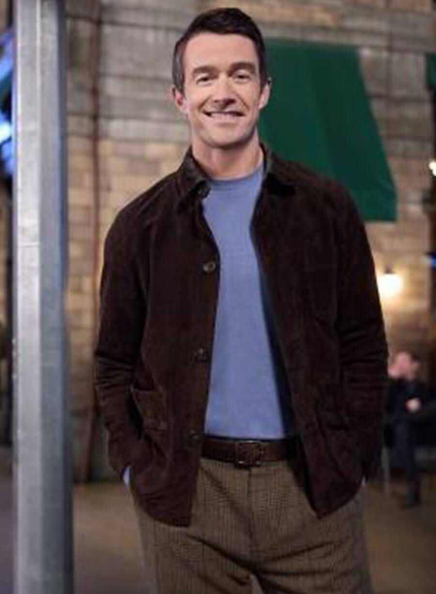 Robert Buckley Finn An Unexpected Valentine Suede Jacket