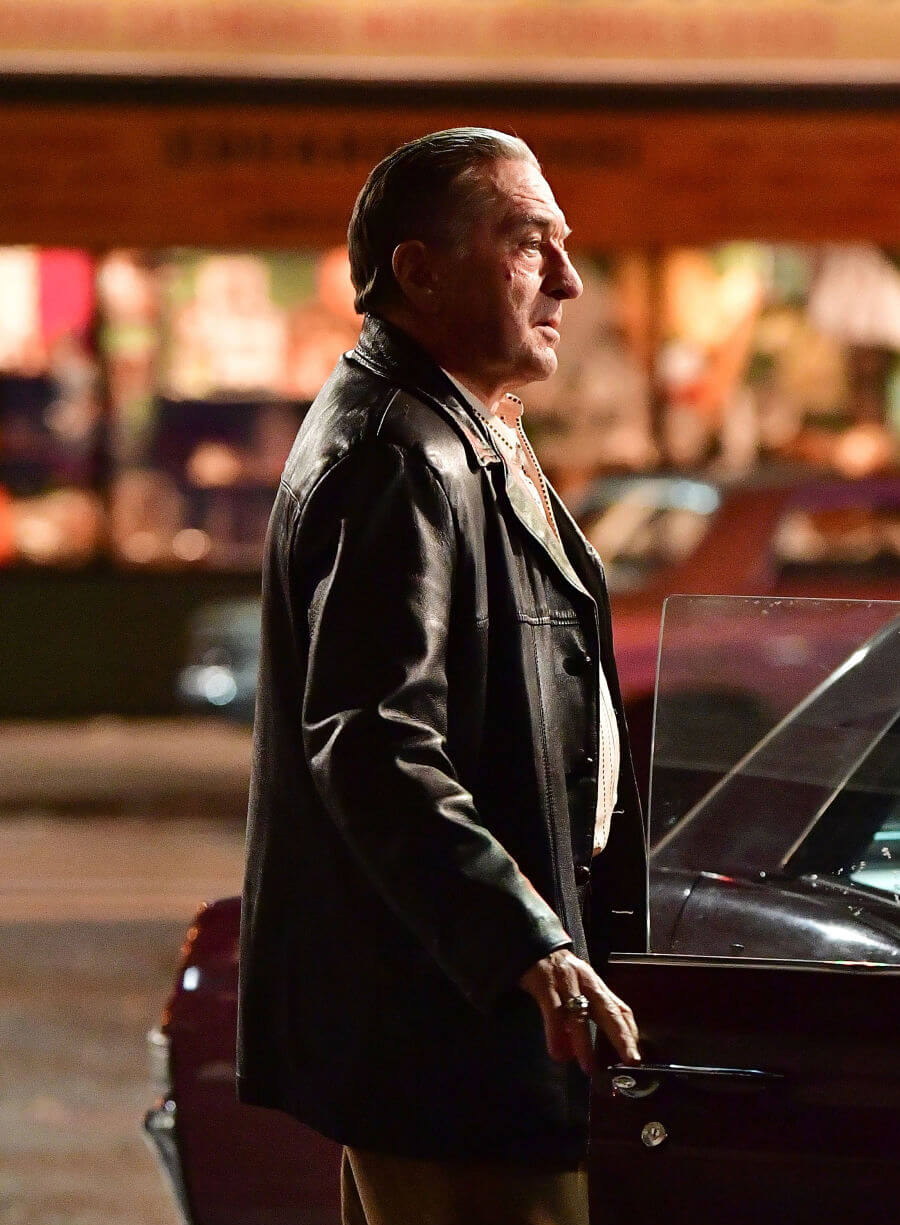 Robert De Niro Frank Sheeran The Irishman Leather Jacket