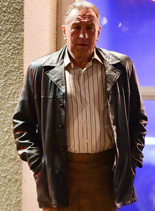 Robert De Niro Frank Sheeran The Irishman Leather Jacket