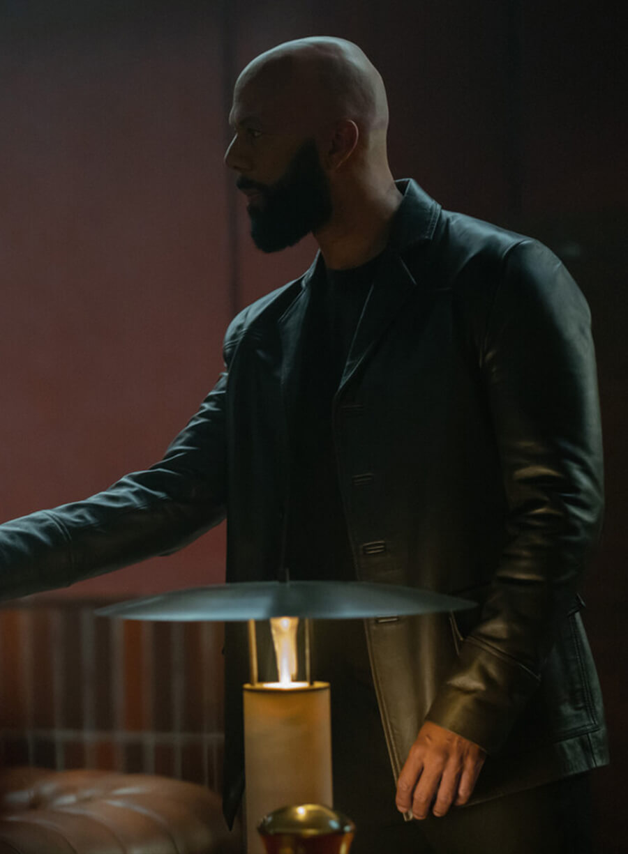 Robert Sims Silo Black Leather Blazer