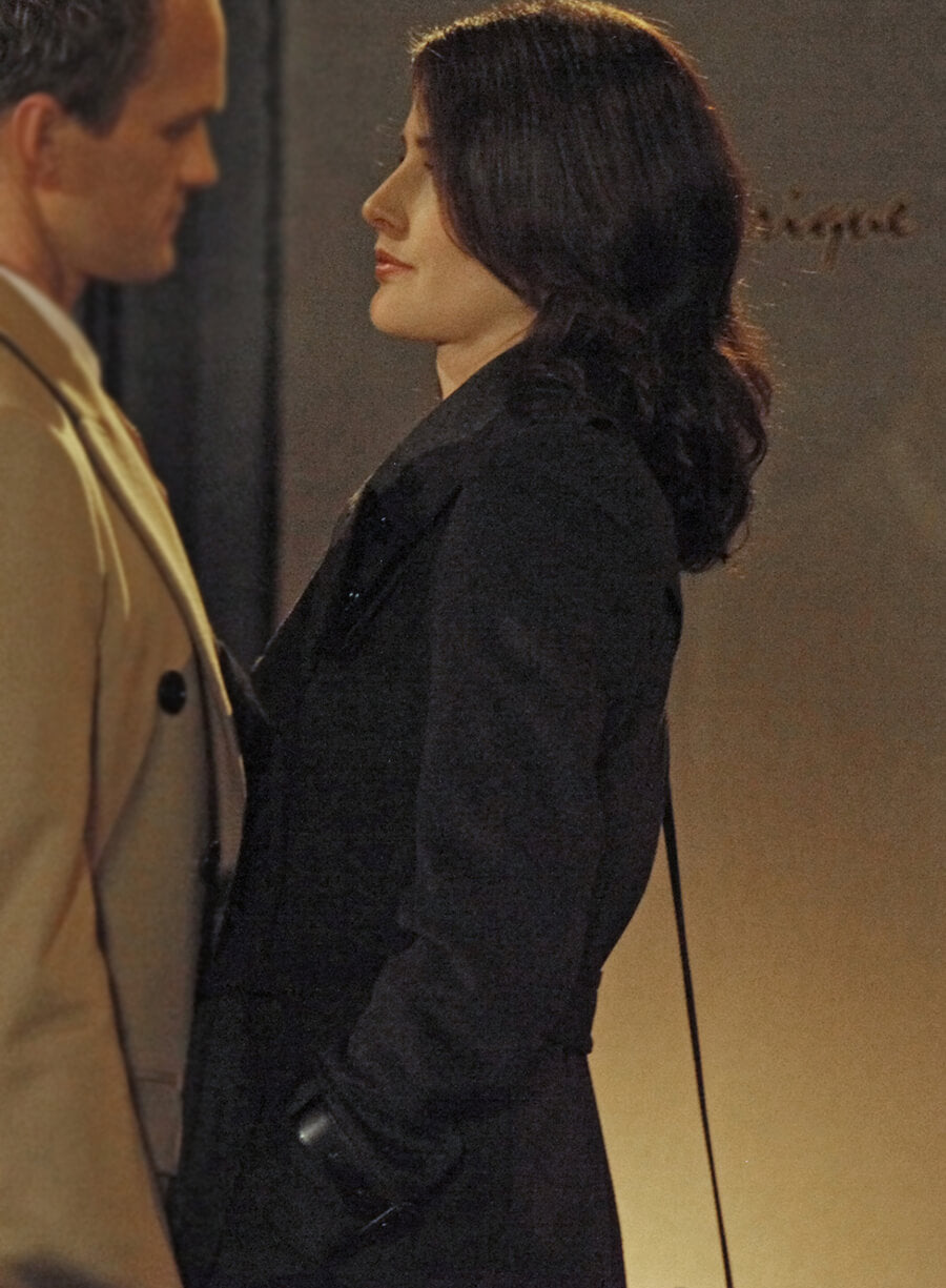 Robin Scherbatsky How I Met Your Mother S08 Black Wool Coat