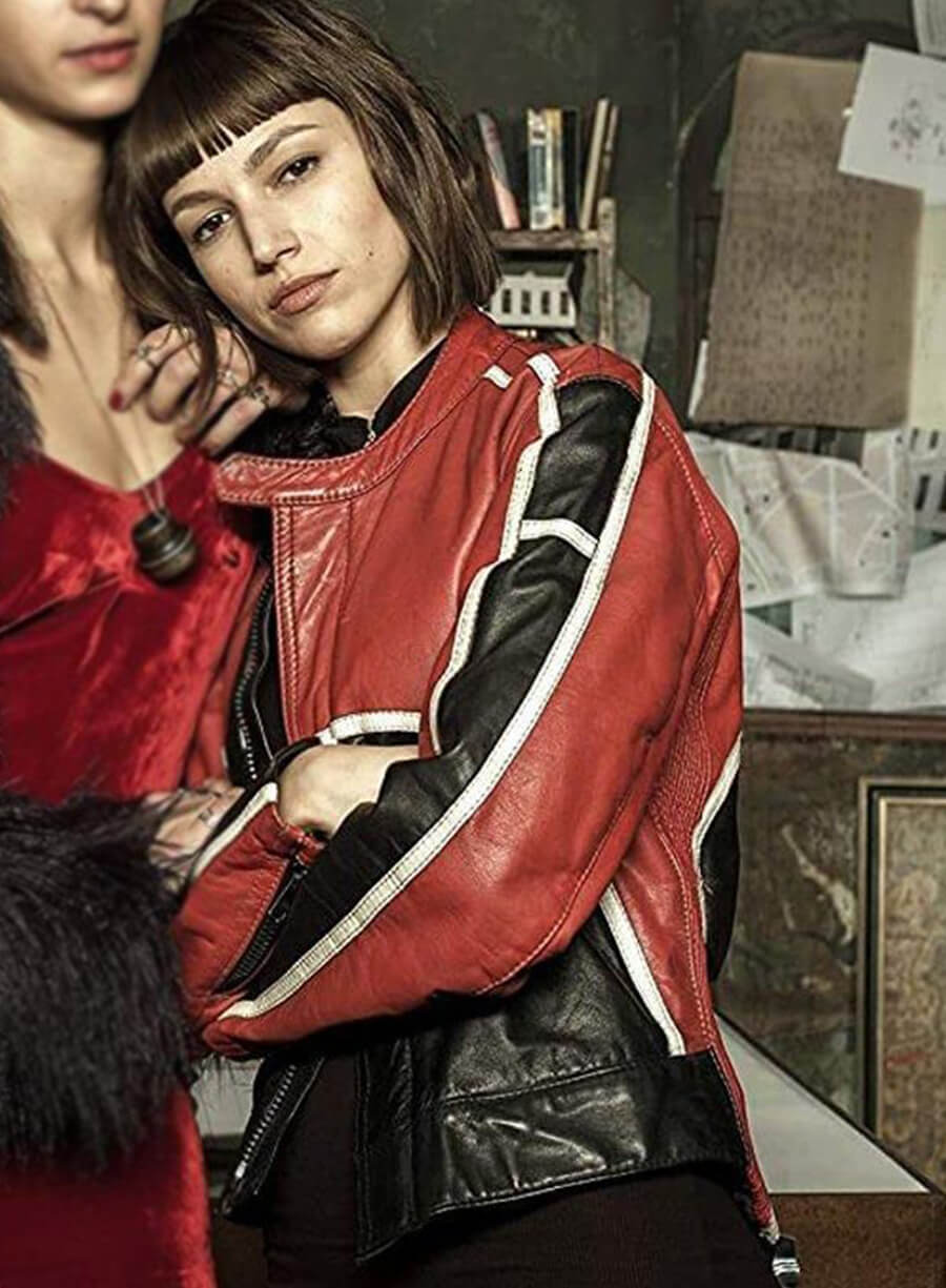 Úrsula Corberó Money Heist Tokyo Leather Jacket