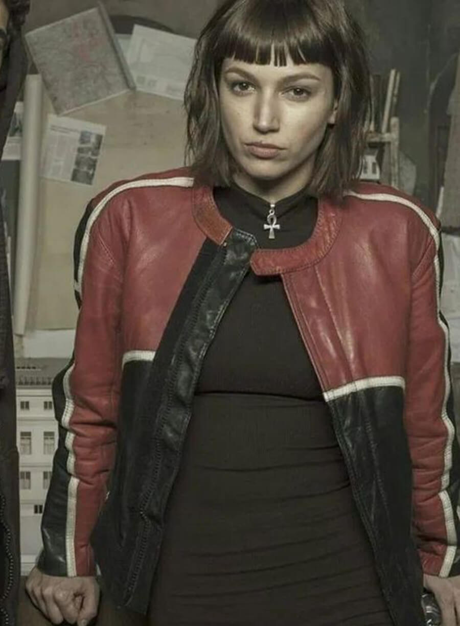 Úrsula Corberó Money Heist Tokyo Leather Jacket