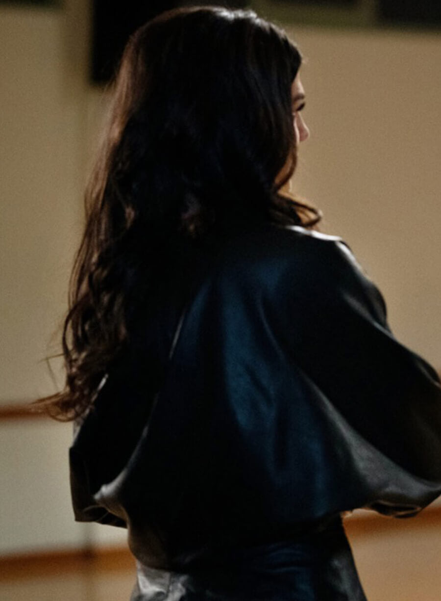 Ruby Supernatural Black Leather Blazer