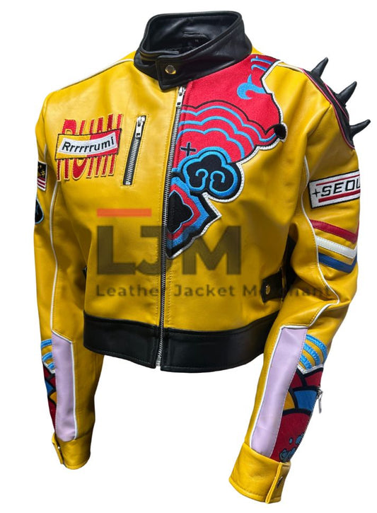 Rumi Arden Cho KPop Demon Hunters Leather Jacket