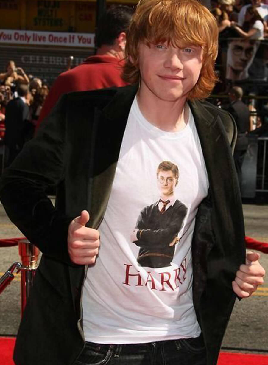 Rupert Grint Green Velvet Blazer
