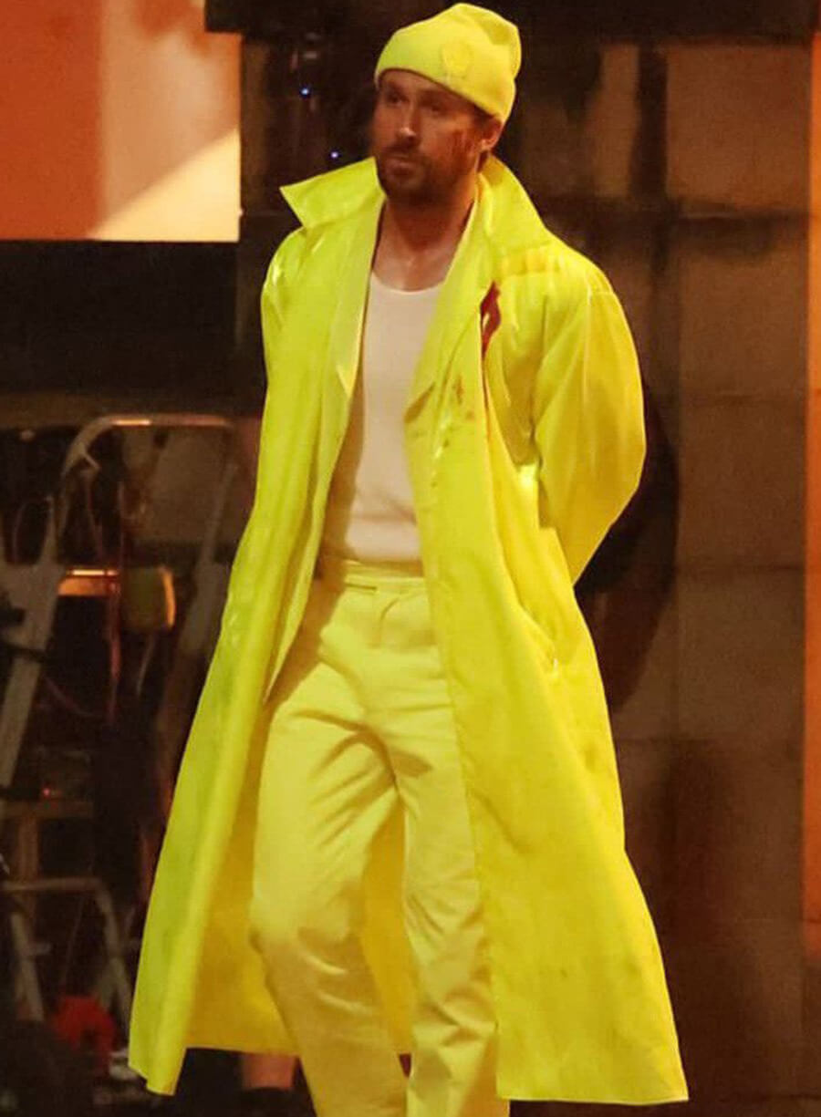 Ryan Gosling Yellow Trench Coat