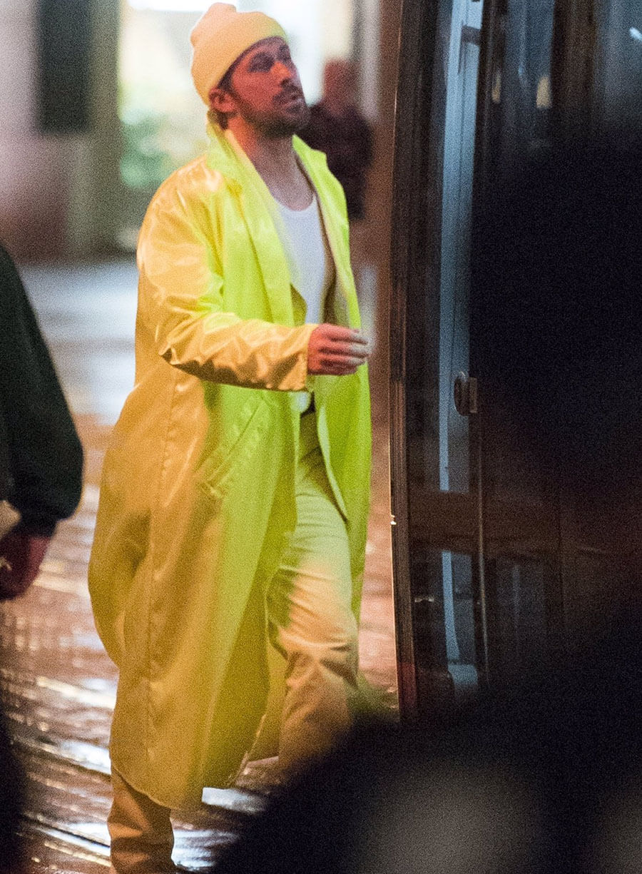 Ryan Gosling Yellow Trench Coat