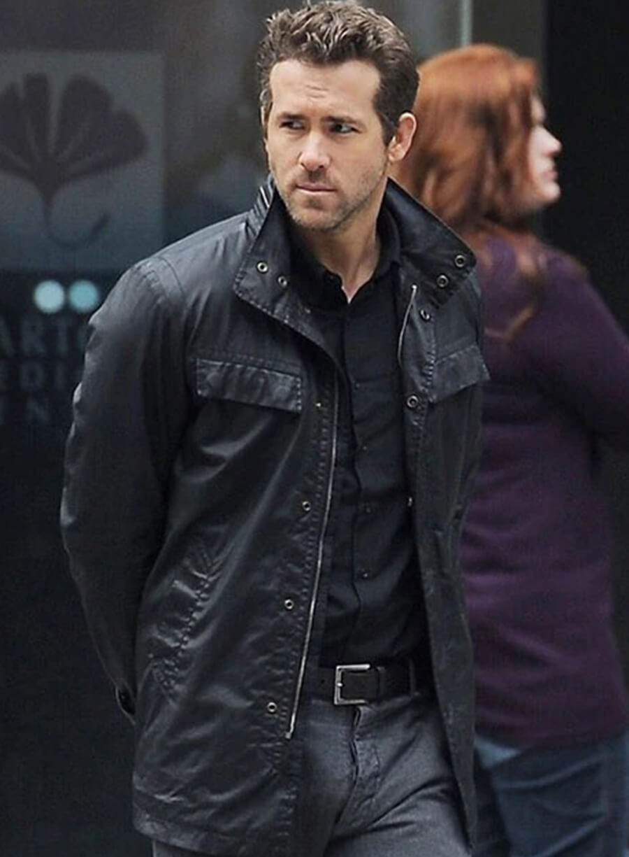 Ryan Reynolds R.I.P.D Black Leather Jacket