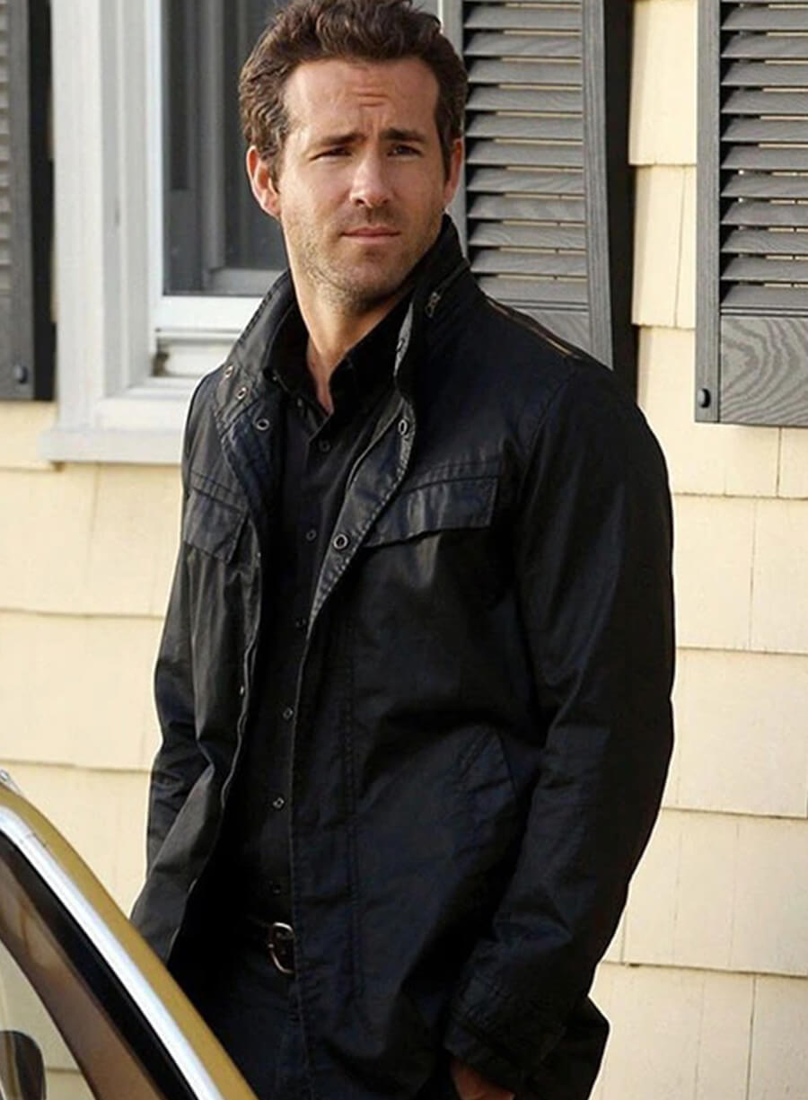 Ryan Reynolds R.I.P.D Black Leather Jacket
