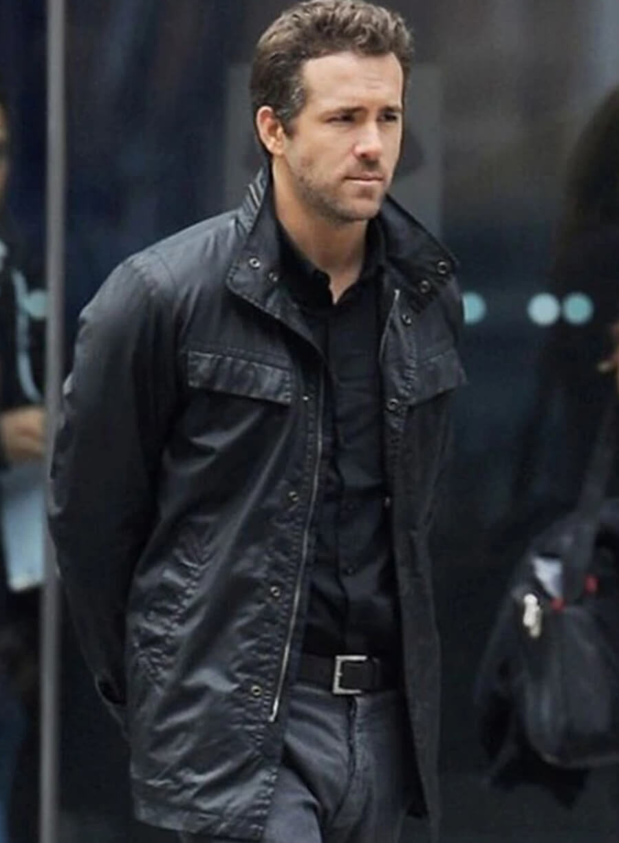 Ryan Reynolds R.I.P.D Black Leather Jacket