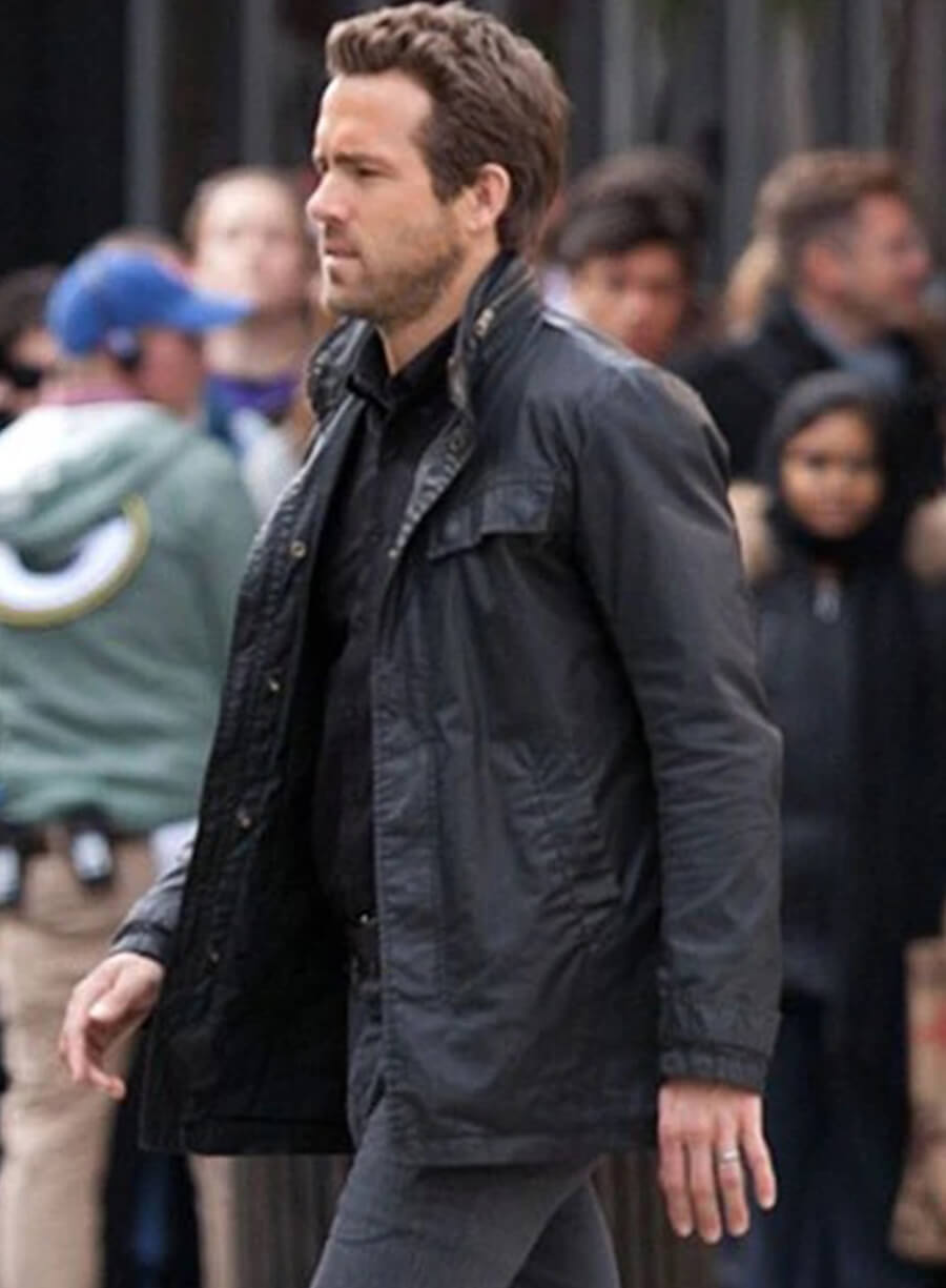 Ryan Reynolds R.I.P.D Black Leather Jacket