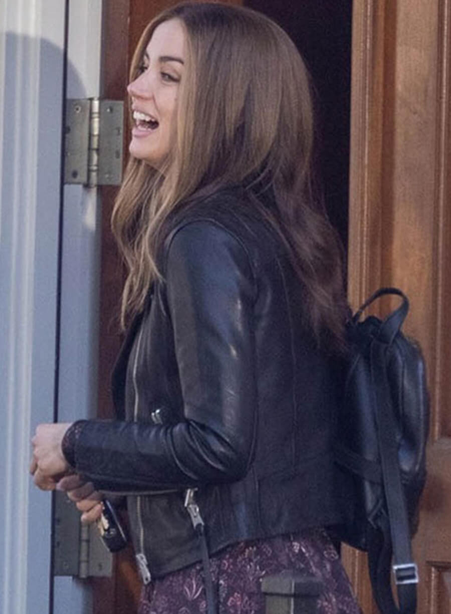 Sadie Rhodes Ghosted Black Biker Jacket