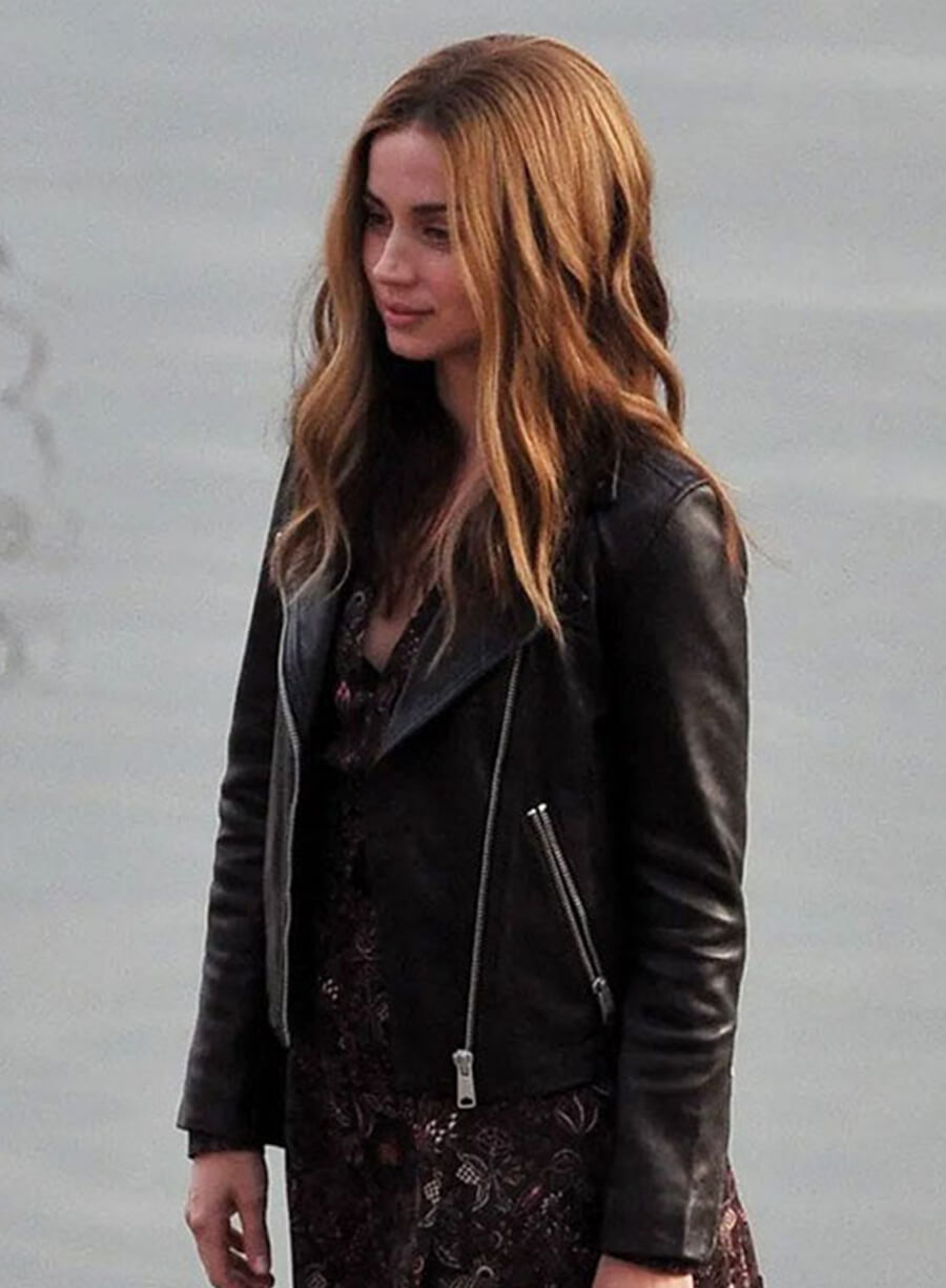 Sadie Rhodes Ghosted Black Biker Jacket