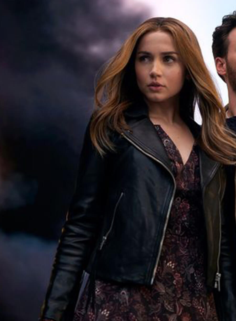 Sadie Rhodes Ghosted Black Biker Jacket