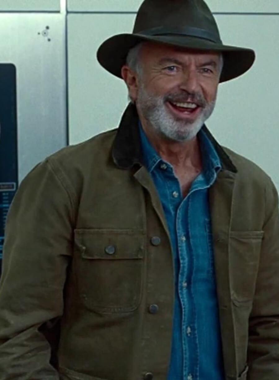 Sam Neill Jurassic World Dominion Cotton Jacket