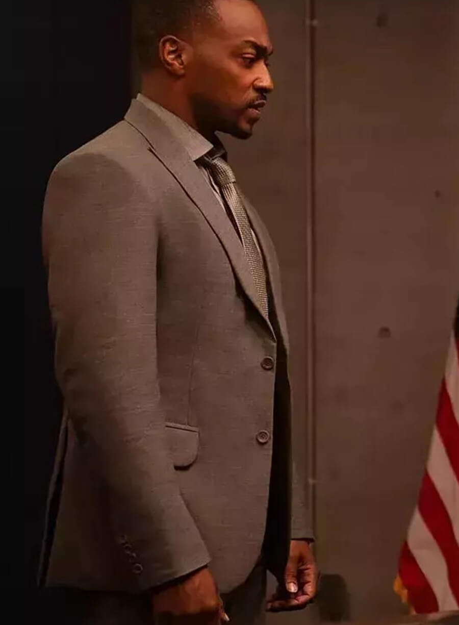 Sam Wilson Captain America: Brave New World Grey Blazer